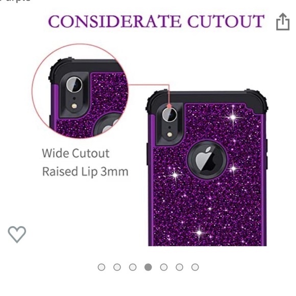 📱LONTECT iPhone XR Case💜 Shiny Purple - Picture 7 of 11